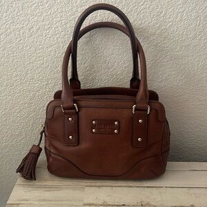 Vintage Kate Spade All Leather Brown Handbag.